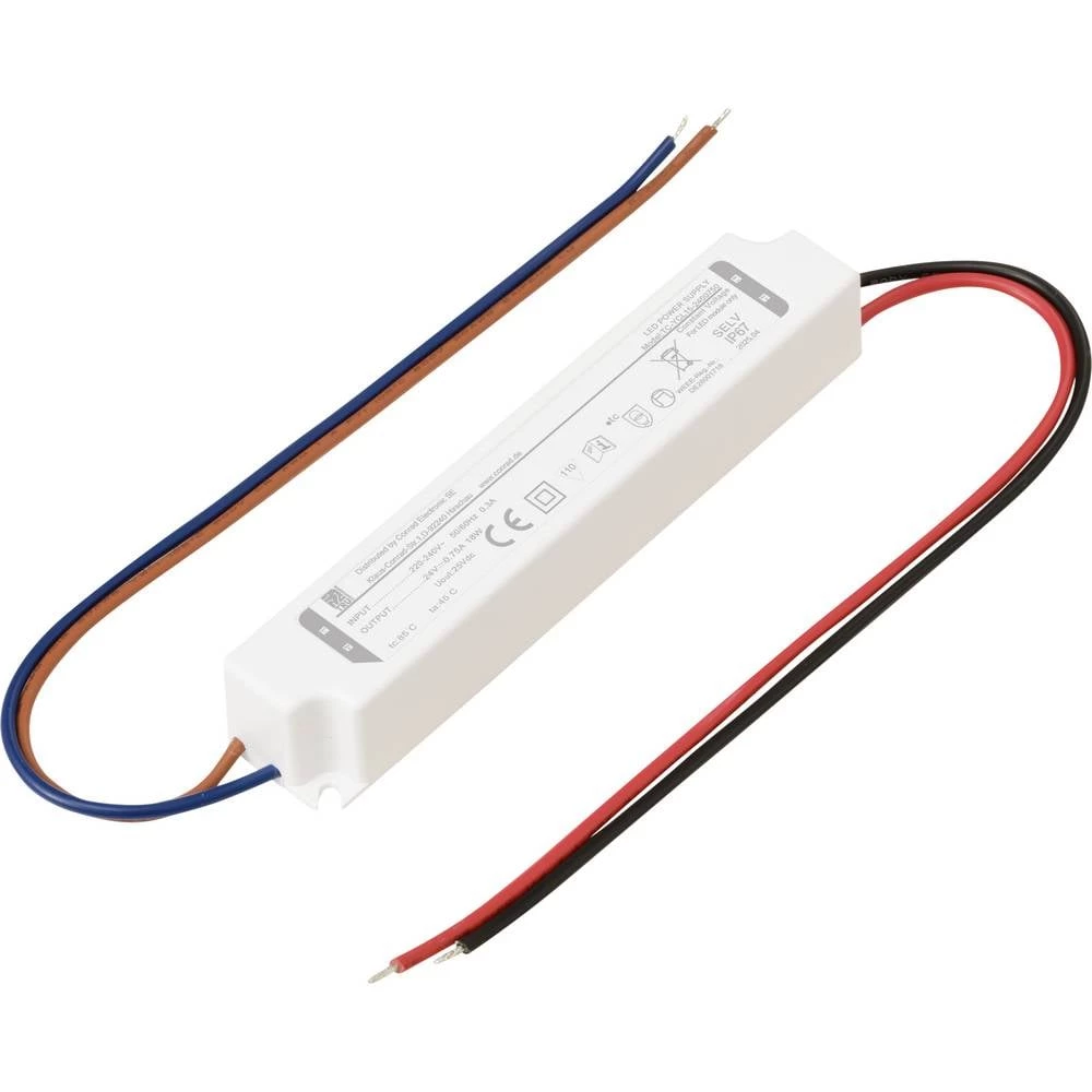 TRU COMPONENTS TC-YCL15-2400750 LED transformator konstantni napon 18 W 0.75 A 22.8 - 25.2 V/DC 1 kom. slika