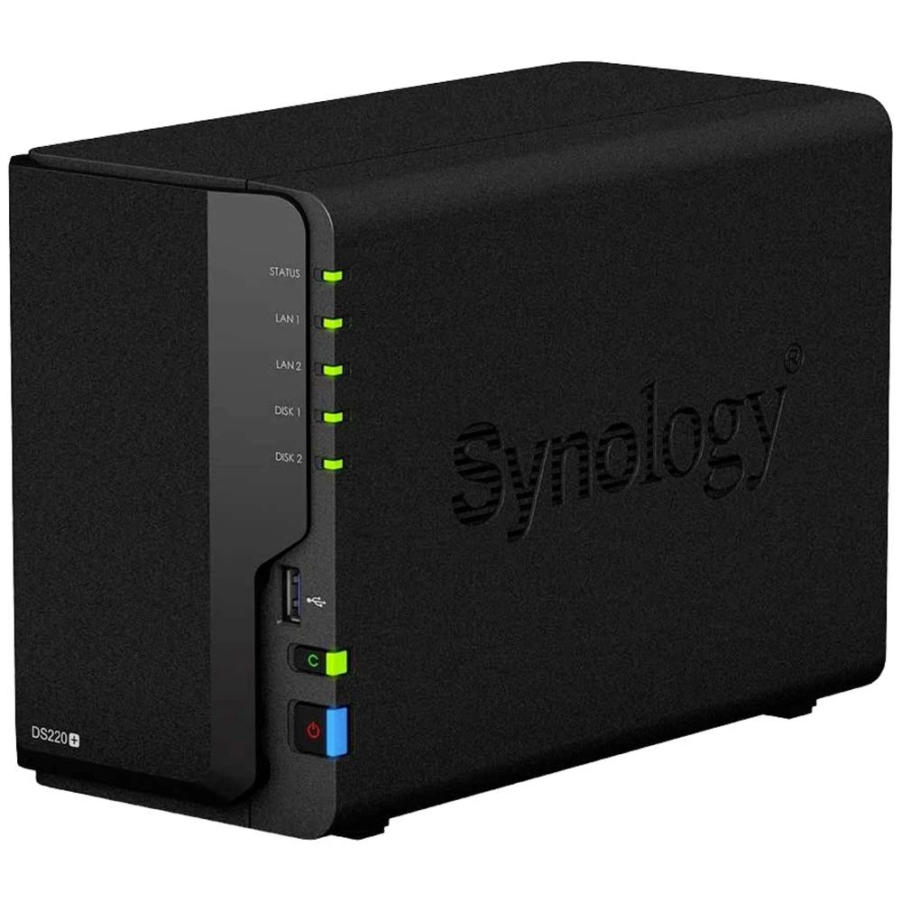 NAS server obnovljeno (vrlo dobro) (ShopObj.2888769) 6 TB Synology DS220+6TB-FR DS220+6TB-FR opremljeno s 2x 3TB recertificiranim tvrdim diskovima slika