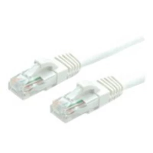 Value 21.99.1086 RJ45 mrežni kabel, Patch kabel cat 6 U/UTP 10.00 m bijela nezaštićen, bez halogena, vatrostalan 1 St. slika