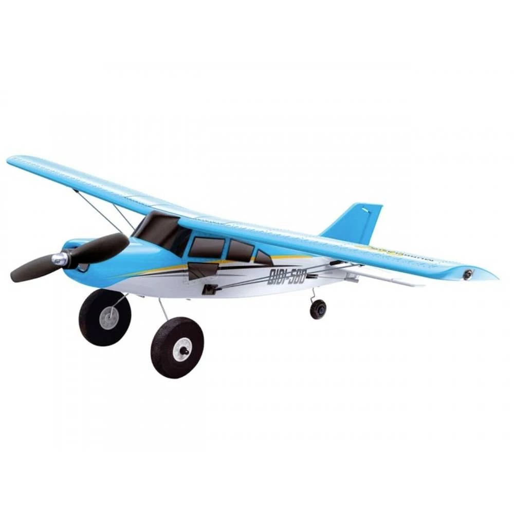 FliteZone Piper Sport Cub plava boja RC modela aviona za početnike RtF 510 mm slika