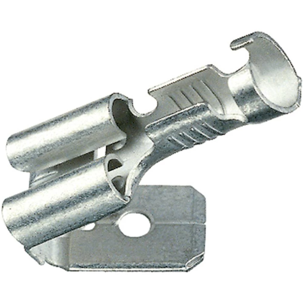 Klauke 18303AZ plosnate natične stupice s odvojkom Širina utikača: 4.8 mm Debljina utikača: 0.8 mm 180 ° neizolirani met slika