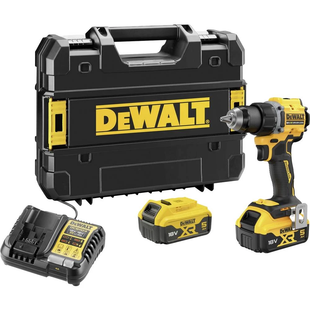 DEWALT DCD794P2T-QW DCD794P2T-QW akumulatorska bušilica 18 V 5 Ah Li-Ion uklj. 2 akumulatora, uklj. punjač, uklj. kofer slika