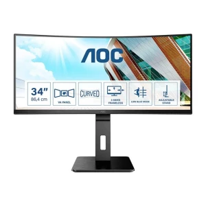 AOC CU34P2A LED zaslon  Energetska učinkovitost 2021 G (A - G) 86.4 cm (34 palac) 3440 x 1440 piksel 21:9 1 ms HDMI™, Di slika