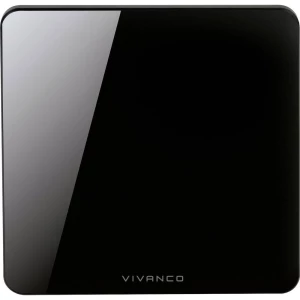 Aktivna DVB-T/T2 ravna antena Vivanco TVA 4090 Unutrašnje područje Crna slika