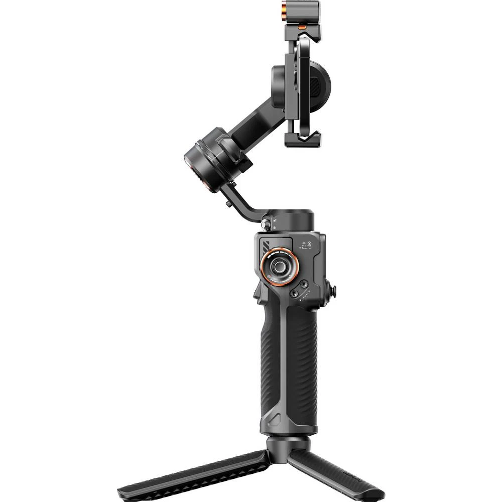 Hohem električni stabilizator 1/4 inča crna Bluetooth, ugrađeni akumulator, ugrađeni stalak, uklj. držač pametnog telefo slika