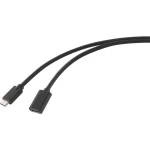Renkforce USB kabel USB 3.2 gen.2 (USB 3.1 gen.2) USB-C® utikač, USB-C® utičnica 2.00 m crna PVC obloga RF-4755222