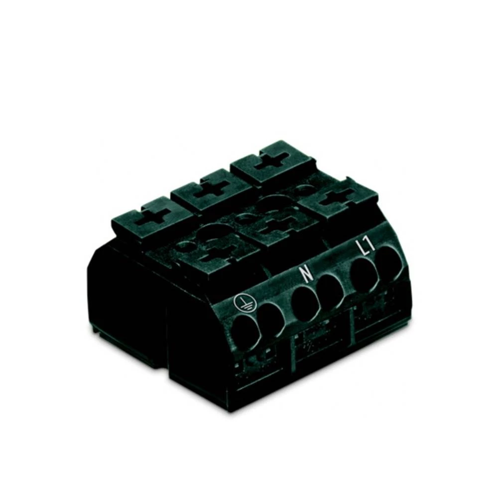 WAGO 862-1503/999-950 stezaljka za priključivanje uređaja opružna stezaljka crna 250 St. slika