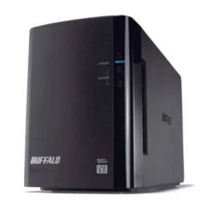 Vanjski tvrdi disk 8,9 cm (3,5 inča) 4 TB Buffalo DriveStation™ Duo Crna USB 3.0 Podržava RAID slika