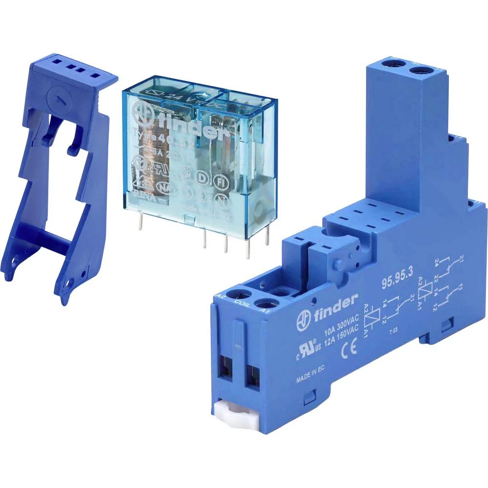 Finder 405190240000+95953+095913 spojni relej 24 V/DC 10 A 1 prebacivanje 1 Set slika