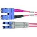 Staklena vlakna Svjetlovodi Priključni kabel [1x Muški konektor SC - 1x Muški konektor LC] 50/125 µ Multimode OM4 3 m Tele slika