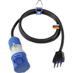 as - Schwabe CEE adapterski kabel, talijanski standard 1,5 m, 230 V / 16 A / 3-polni, talijanski utikač tipa L (16 A) AS Schwabe 360486 struja priključni kabel 16 A crna 1.5 m