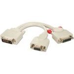 LINDY DVI / VGA / DVI adapterski kabel DVI-I 24+5-polni utikač, DVI-D 24+1-polna utičnica, VGA 15-polna utičnica 0.20 m bijela 41048  DVI kabel