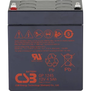 CSB Battery GP 1245 Standby USV GP1245F1 olovni akumulator 12 V 4.5 Ah olovno-koprenasti (Š x V x D) 93 x 108 x 70 mm pl slika