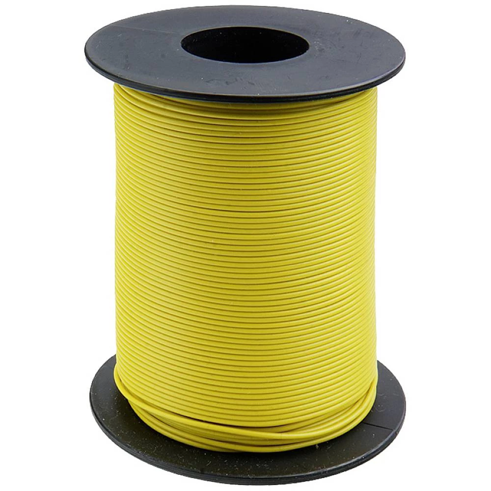Donau Elektronik 125-S25-3 pletenica  1 x 0.25 mm² žuta 25 m slika