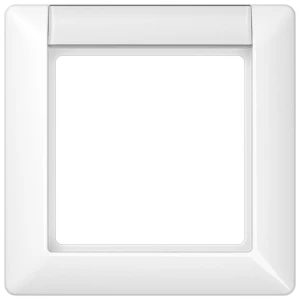 Okvir AS581 jednostruki s alpsko bijelim poljem slova za horizontalno/vertikalno kombinacija Jung okvir AS 500 bijela AS581NAWW slika