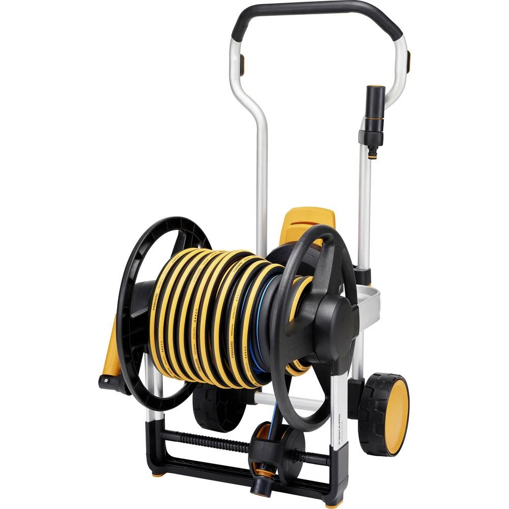 Fiskars 1062256 Waterwheel XL kolica za crijevo 13 mm 20 m 1/2 inča 1 kom. crna, narančasta slika