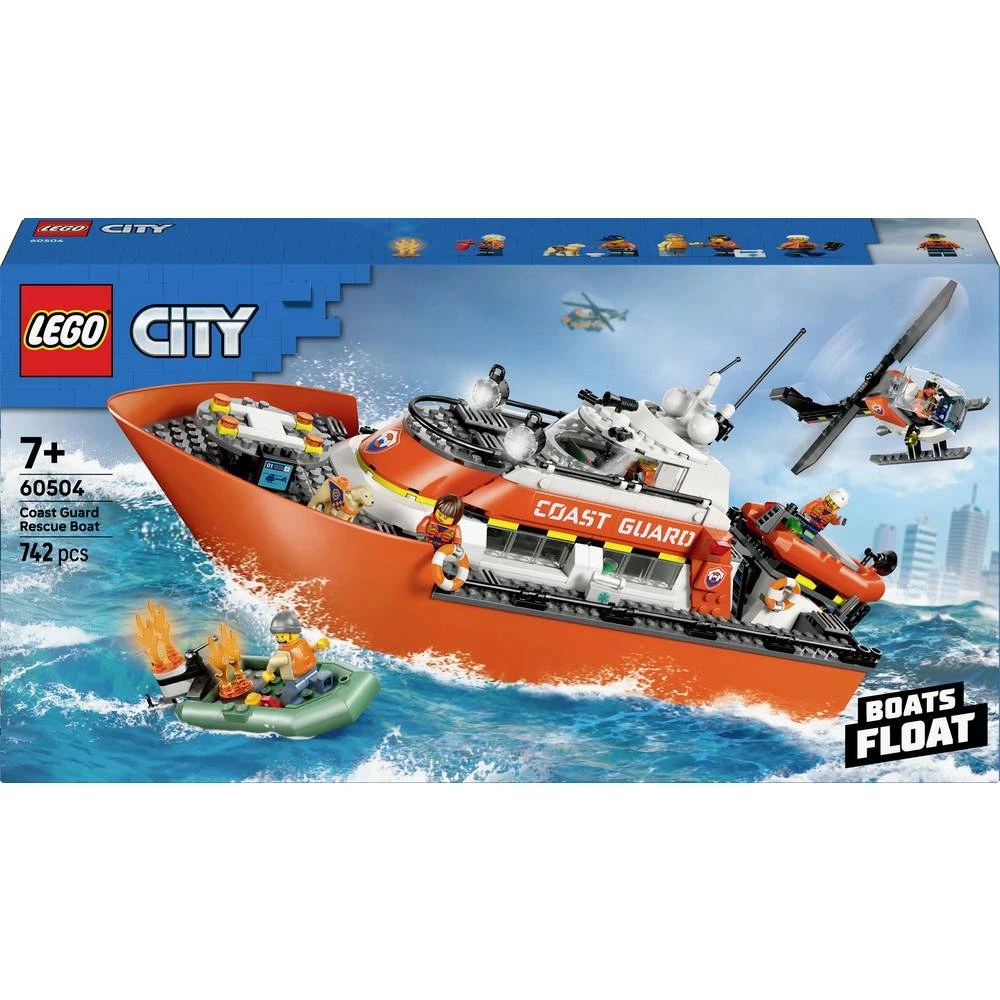 60504 LEGO® CITY Spasilački brod obalne straže s helikopterom (60504) slika