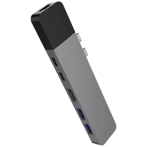 HYPER GN28N-GRAY USB-C ™ priključna stanica Prikladno za marku: Apple  USB-C Power Delivery slika