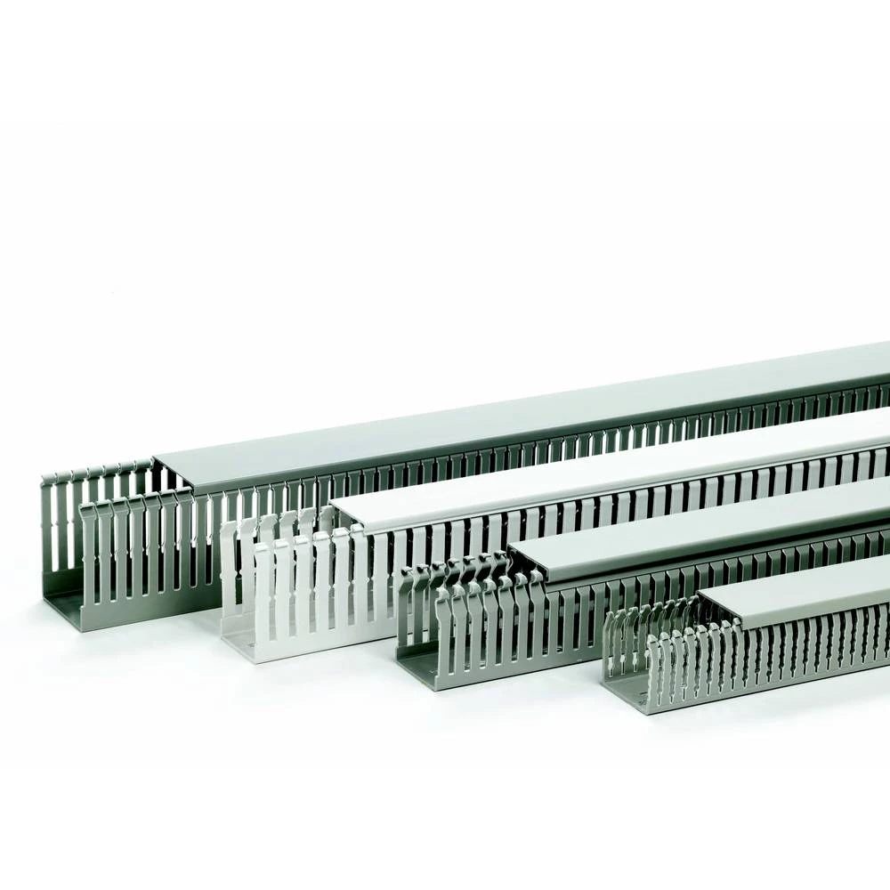 OBO Bettermann 6132392 kanal za ožičenje gornji dio (D x Š x V) 2000 x 25 x 100 mm 16 St. siva slika