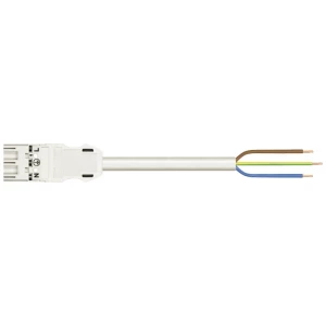 WAGO 771-9993/206-302 mrežni priključni kabel mrežni adapter - slobodan kraj Ukupan broj polova: 3 bijela 3 m 1 St. slika