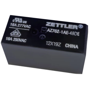 Zettler Electronics AZ762-1AE-48DE relej za tiskane pločice 48 V/DC 16 A 1 zatvarač 1 St. slika