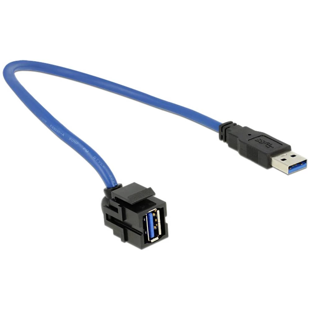 Delock USB 3.2 gen. 1 (USB 3.0) mreža adapter [1x USB 3.2 gen. 1 utikač A (USB 3.0) - 1x USB 3.2 gen. 1 utičnica A (USB slika