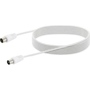Schwaiger antene, SAT priključni kabel [1x #####IEC-Stecker - 1x #####IEC-Buchse] 5.0 m   bijela slika