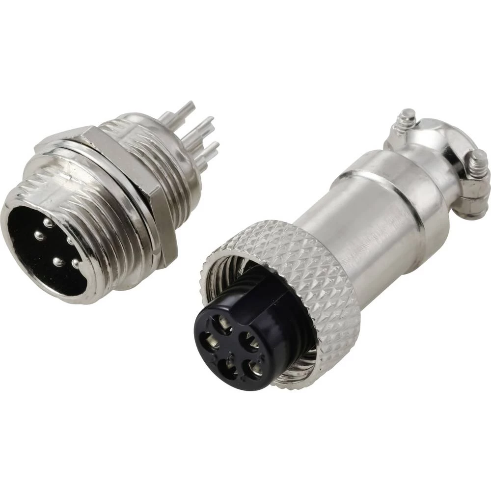 TRU COMPONENTS TC-13895588 okrugli konektori utikač, kontakt ženskog konektora Ukupan broj polova: 5 Serija (Okrugli uti slika