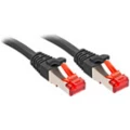 LINDY 47786 RJ45 mrežni kabel, Patch kabel cat 6 S/FTP 30.00 m crna  1 St. slika