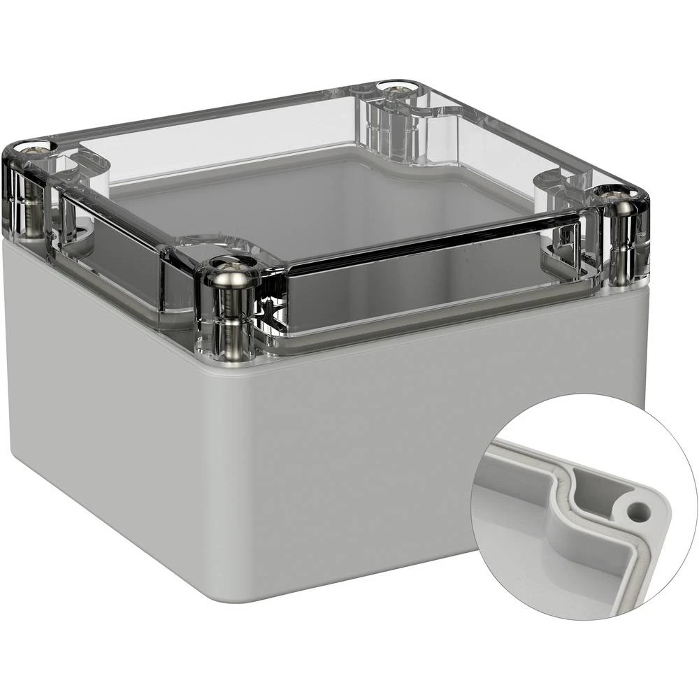 TRU COMPONENTS univerzalno kućište 82 x 80 x 55 pc svijetlosiva (ral 7035) 1 St. slika