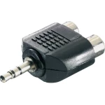 SpeaKa Professional SP-7870248 utičnica / Cinch audio y-adapter [1x 3,5 mm banana utikač - 2x ženski cinch konektor] cr