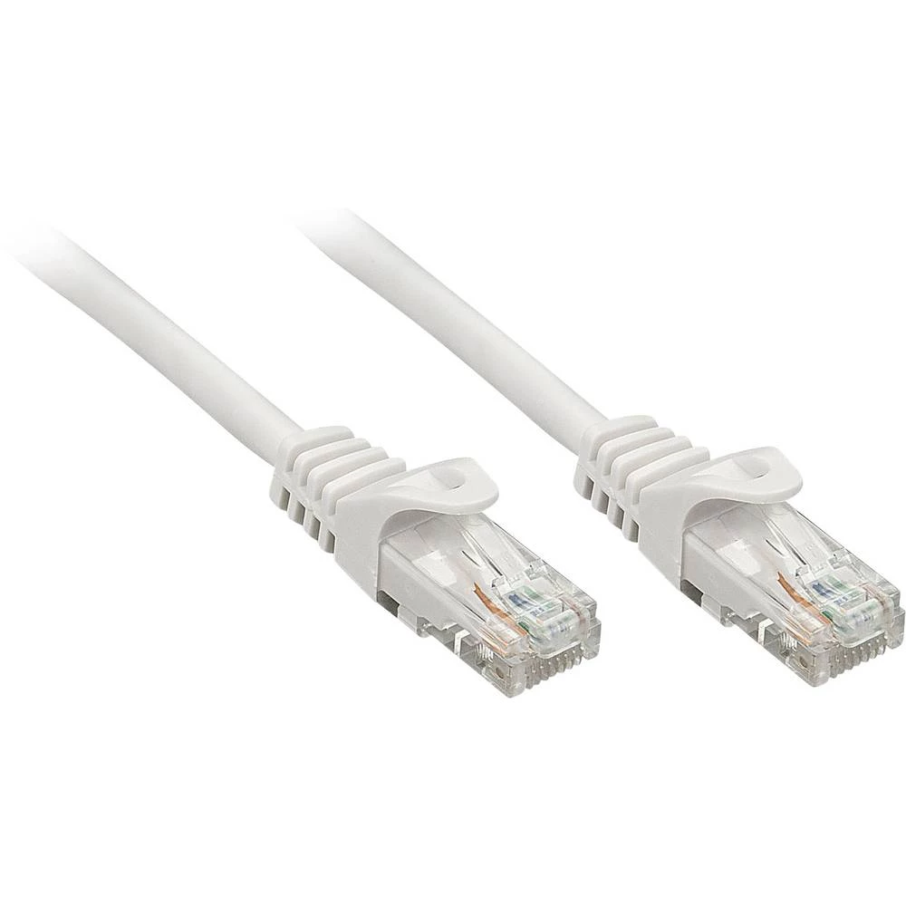 LINDY 48407 RJ45 mrežni kabel, Patch kabel CAT 5e U/UTP 2.00 m siva 50 St. slika