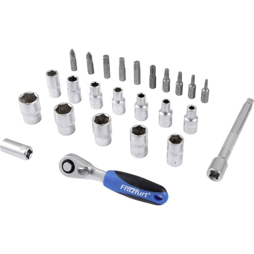 FRITZFURT komplet nasadnih ključeva metrički 1/4" (6.3 mm) 25-dijelni 6100-3025 slika