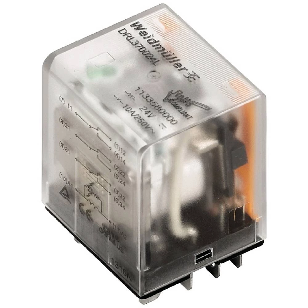 Weidmüller DRL373110L utični relej 110 V/DC 10 A 3 prebacivanje 10 St. slika