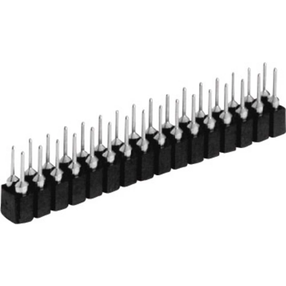 W & P Products precizna letva sa ženskim kontaktima Broj redova: 2 Broj polova po redu: 20 257-040-2-50-00-6 1 St. slika