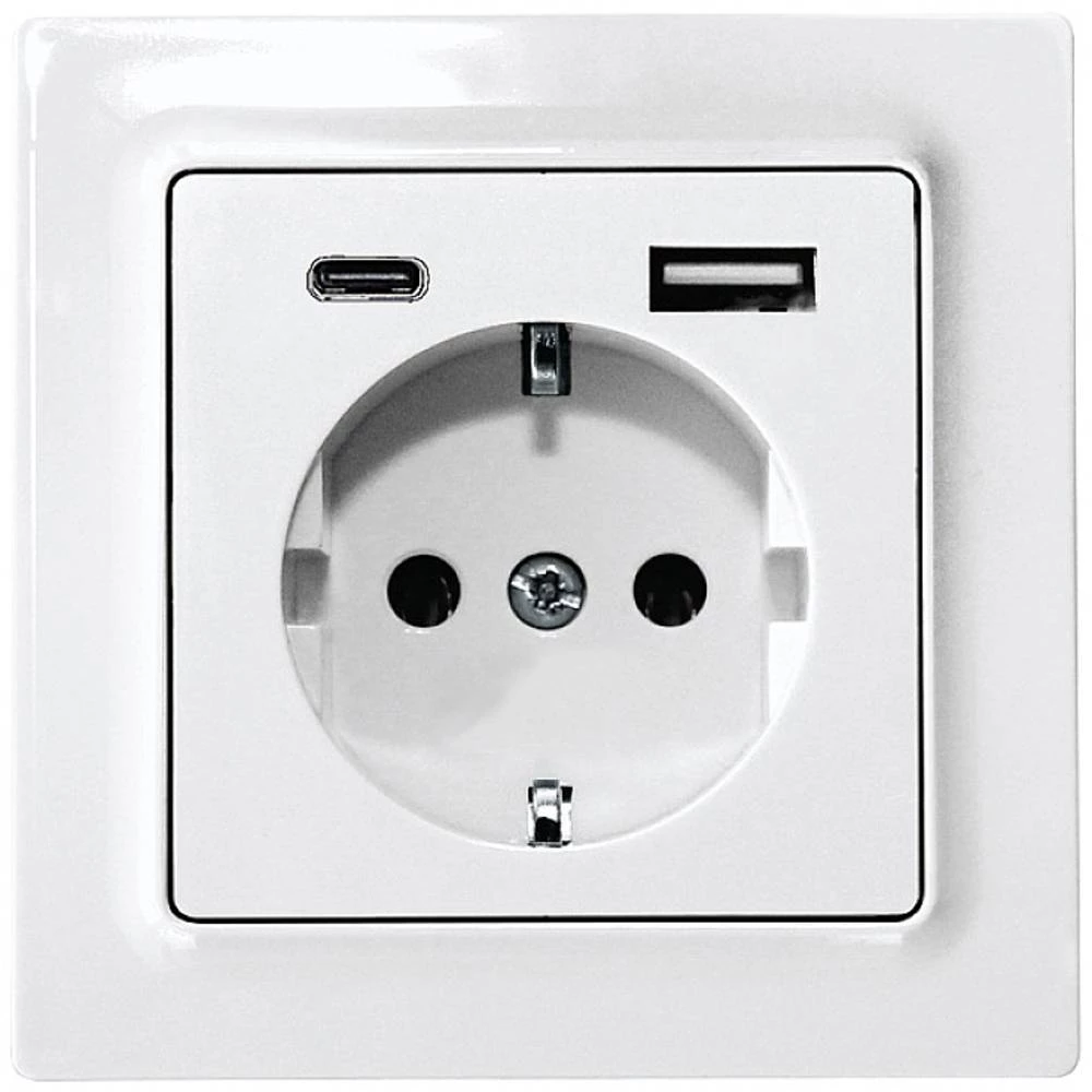 Eltako umetak šuko utičnica bijela, bijela (RAL 9016) 30055897 slika