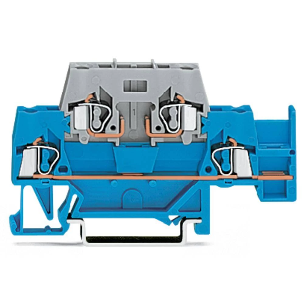WAGO 280-891 dvokatna prolazna stezaljka 5 mm opruga Dostupnost: l siva 50 St. slika