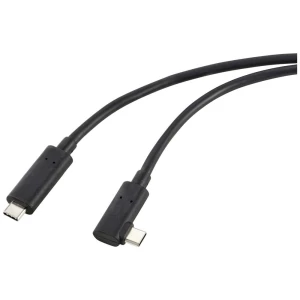 Renkforce USB-C® kabel za zaslon USB 3.2 gen.2 USB-C® utikač 10.00 m crna RF-5625884 slika