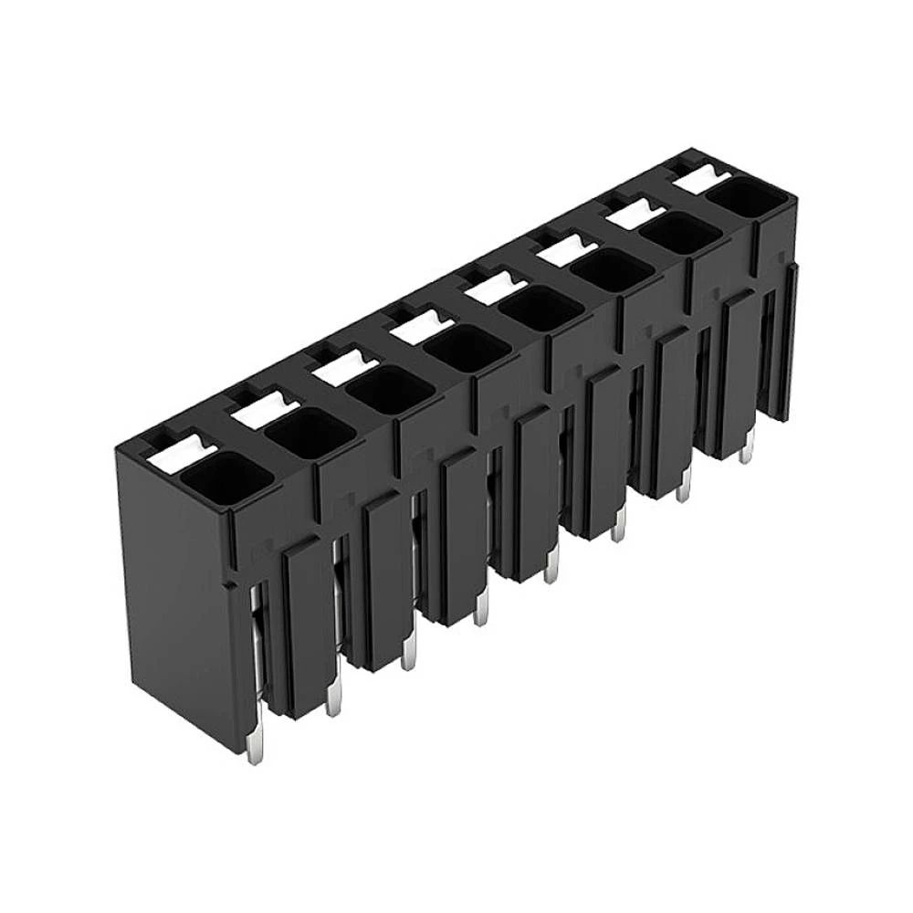 THR PCB terminal, potiskivači, 1,5 mm², korak 5 mm, 8-pinski, ugurati CAGE CLAMP®, 1,50 mm², crno WAGO 2086-3108 stezaljka za tiskane ploče 1.50 mm² Broj polova (broj) 8 crna 1 St. slika