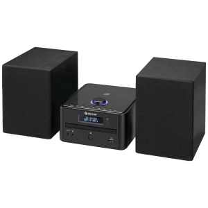 Denver MDA-270 stereo uređaj AUX, Bluetooth®, CD, DAB+, UKW, USB, uklj. daljinski upravljač, uklj. kutija zvučnika 2 x 5 W crna slika