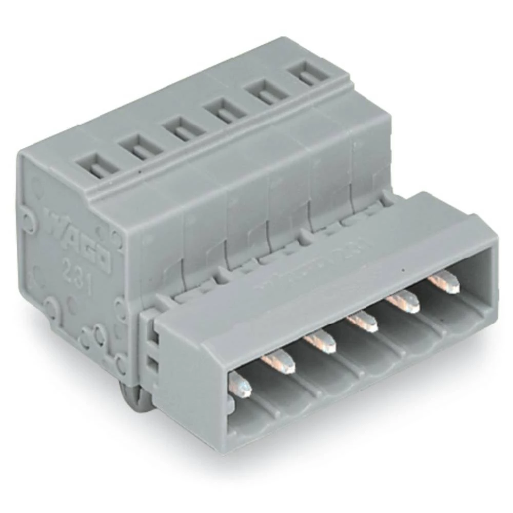 WAGO standardna letva s muškim kontaktima 300 Ukupan broj polova 18 Raster: 5 mm 231-618/018-000 25 St. slika