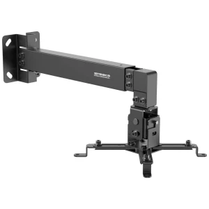 SpeaKa Professional SP-PWM-100 zidni držač za projektor vrtljivi nosač  Udaljenost od zida (maks.): 600 mm crna slika