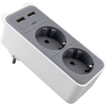 Međuutikač S USB 2-polni Caliber Audio Technology HPS1202U Bijela, Siva