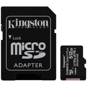 Kingston Canvas Select Plus sdxc kartica 512 GB Class 10 UHS-I uklj. sd-adapter slika