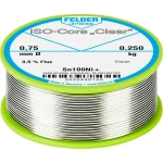 Felder Löttechnik ISO-Core "Clear" Sn100Ni+ Lemna žica Svitak Sn99.25Cu0.7Ni0.05 0.250 kg 0.75 mm