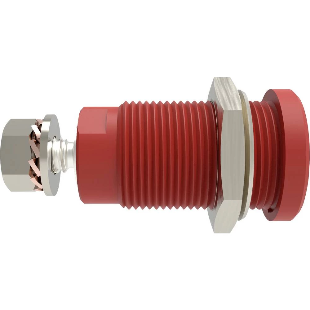 Schützinger DI SEB 9424 Ni / RT sigurnosna ugrađena utičnica ravan crvena 1 St. slika