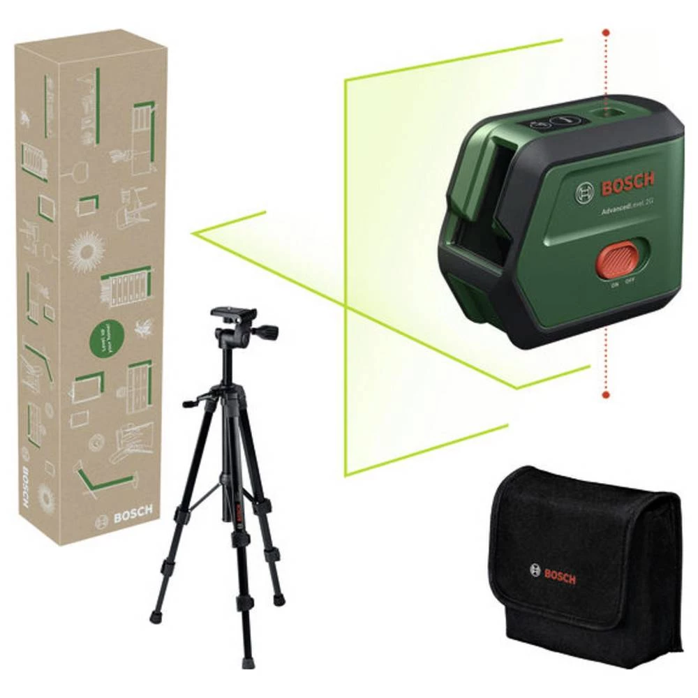 Bosch Home and Garden AdvancedLevel 2G Set križnolinijski laser slika