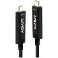 LINDY  priključni kabel USB-C™ utikač, USB-C™ utikač 15 m crna 38503  USB-C™ Display kabel slika