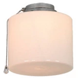 Svjetiljka za stropni ventilator CasaFan 1B CH ZYLINDER GESCHL. Opalno staklo (sjajno)