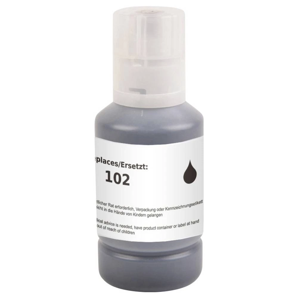Renkforce tinta za punjenje zamijenjen Epson Epson 102 kompatibilan crna 127 ml RF-EINK102BK RF-6728542 slika
